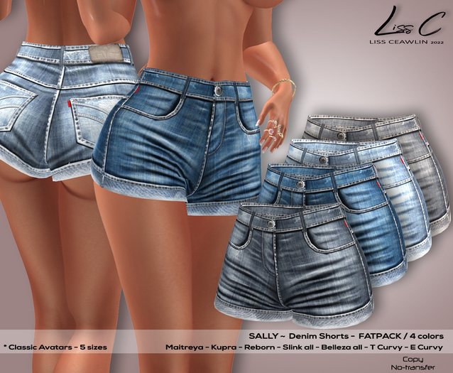 .:LC:. Sally Denim Shorts (box) FATPACK