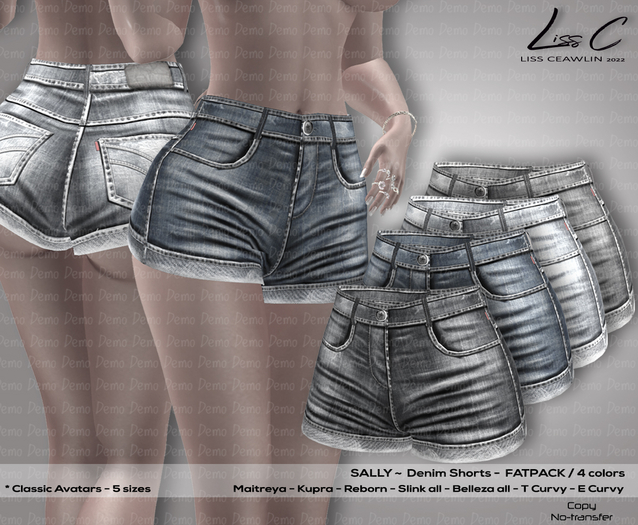 DEMO .:LC:. Sally Denim Shorts (box)