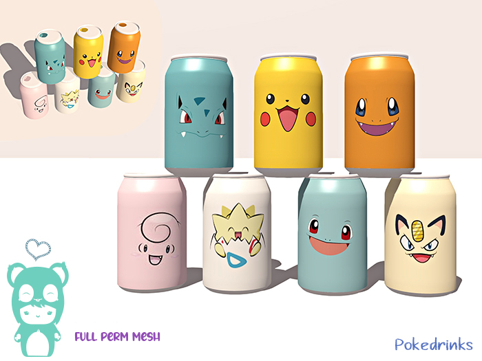 OhMyMesh! Pokedrinks - Full Perm Mesh