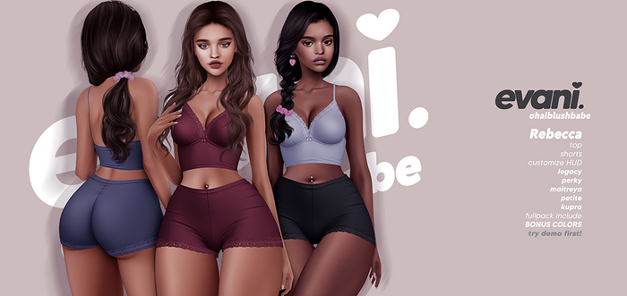 evani. Rebecca top. fullpack