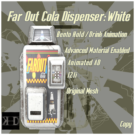 .::KHD::. Far Out Cola Dispenser: WHITE 