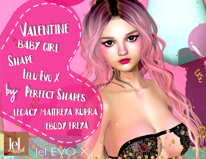 *PS* - Valentine Baby Girl Shape - EVO X Halle & all bodies Fatpack