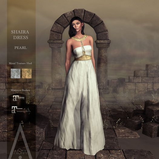 .AiShA. Shaira Dress Pearl