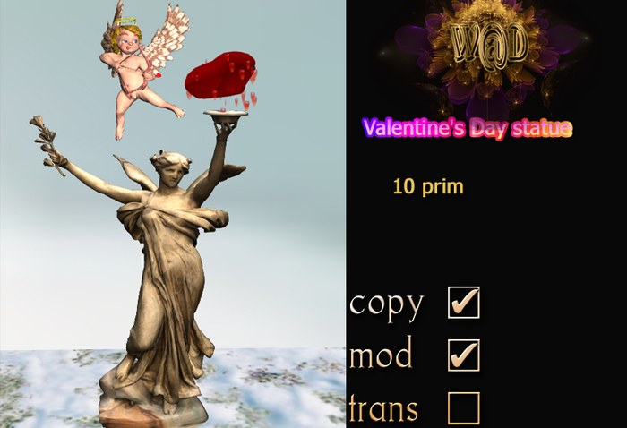 Valentine's Day statue