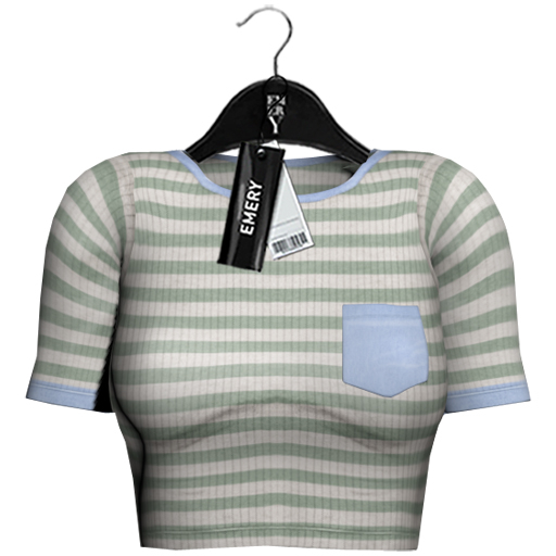 Emery Mara Striped Top Mint
