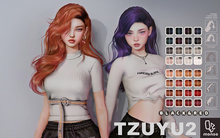 [monso] Tsuyu2 Hair /Black & Red