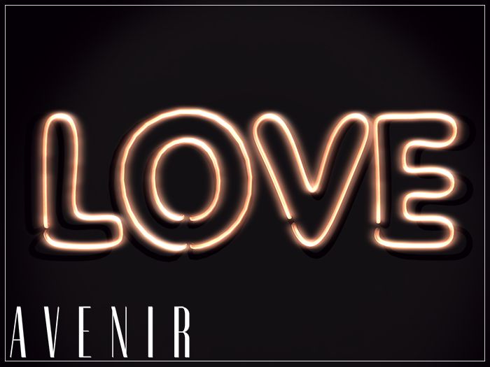 AVENIR: Love Neon Mesh - TAN -