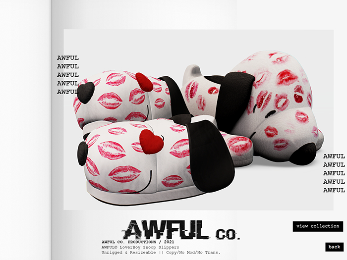 AWFUL. //  LoverBoy Snoop Slippers