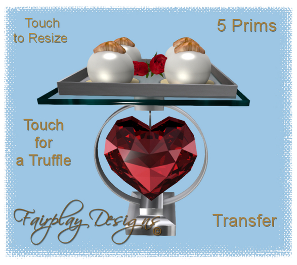 ~R~White Chocolate Truffles Display~