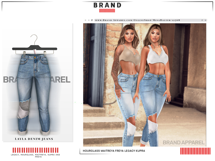 Brand Apparel - Layla Ripped Jeans (Washed)