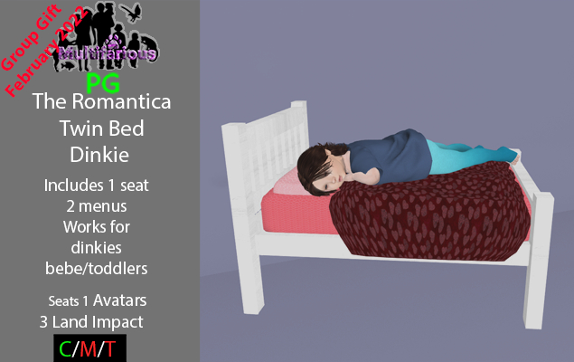 *M* The Romantica Twin Bed DInkie 