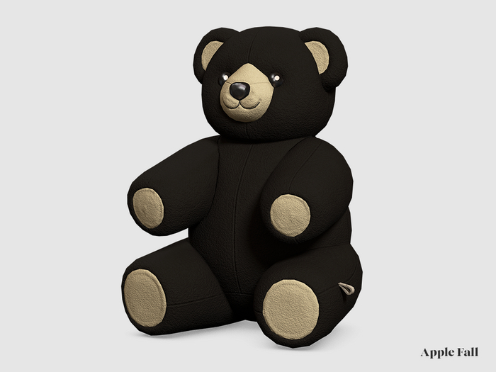 Apple Fall Cuddle Fleece Bear - Smoky