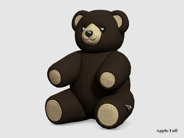 Apple Fall Cuddle Fleece Bear - Grizzly