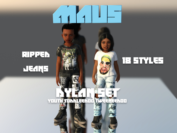 MAUS // Dylan Ripped Jeans - Fatpack - ADD