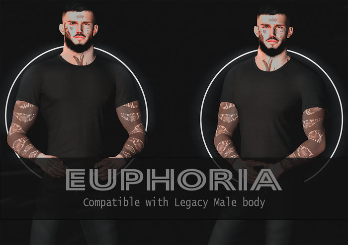 [EUPHORIA] Henry T-shirt Legacy Black