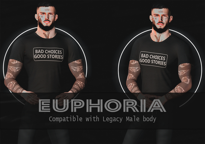 [EUPHORIA] Henry T-shirt Legacy Black BCGS