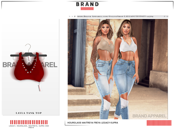 Brand Apparel - Layla Tank Top (Red)