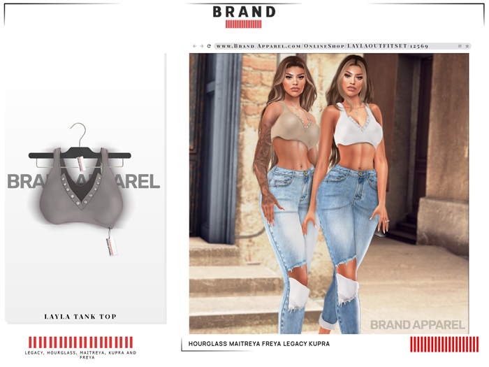 Brand Apparel - Layla Tank Top (Gray)