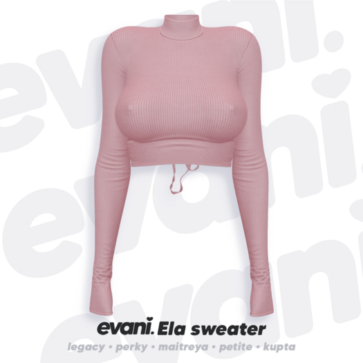 evani. Ela sweater - rose