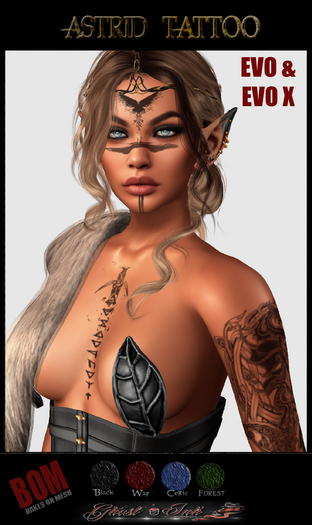 Ghost'Ink  ::ASTRID  TATTOO  ( GREEN NATURE  ) - All Appliers