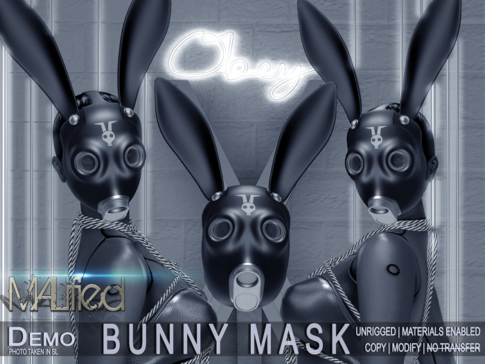 DEMO MALified: Bunny Mask - Resize (Unrigged) - Unisex
