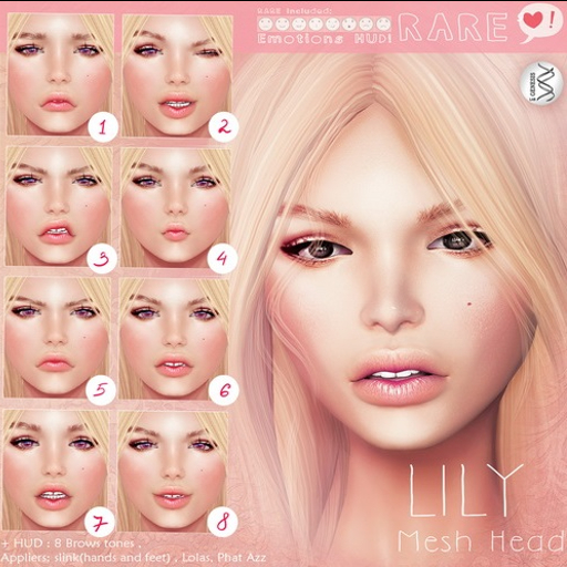 PROMO!!! Genesis_Head_Lily_1.0_RARE_Nude_BOX