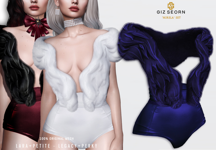GIZ SEORN: 'Mirela' Set [Blue]