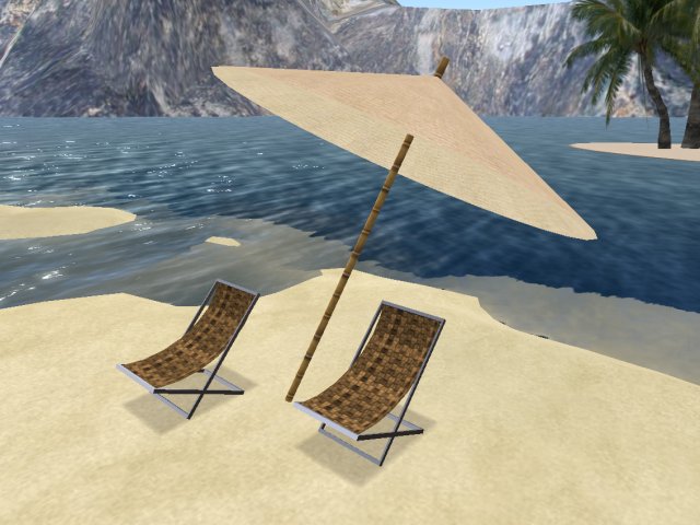 ZARZ Beach Chairs And Parasol