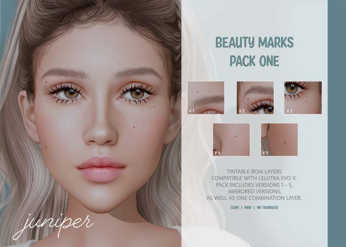 .:. Juniper .:. Beauty Marks Pack One