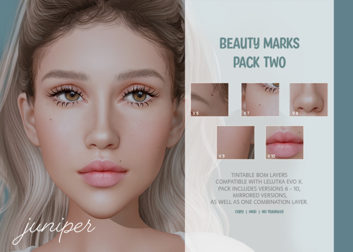.:. Juniper .:. Beauty Marks Pack Two