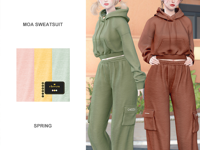 cheezu. moa sweatsuit : spring