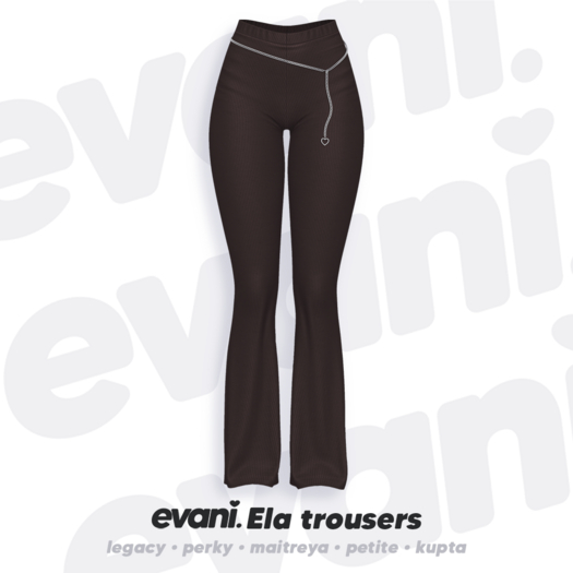 evani. Ela trousers - choco