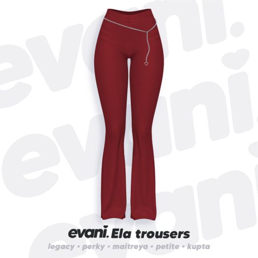 evani. Ela trousers - cherry