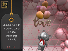BMC3986 - ANIMATED FLOATING LOVE TEDDY BEAR - TOUCH TO RESIZE