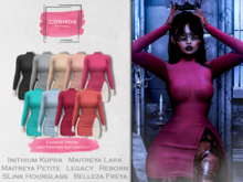 [COSMOS] Becky Bodycon Dress Silk / 9 Colors Fatpack