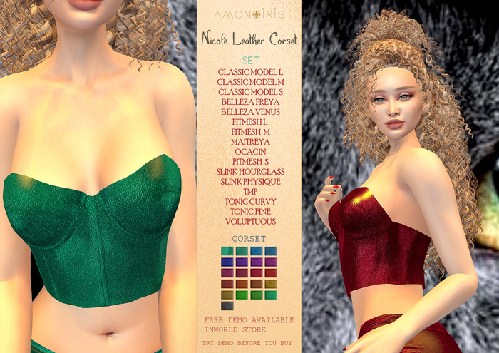 Nicole Leather Corset by AmonIris
