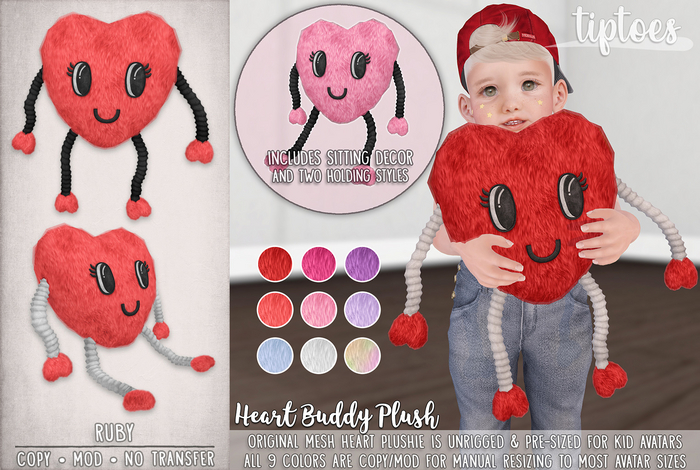 . tiptoes - Heart Buddy - Ruby