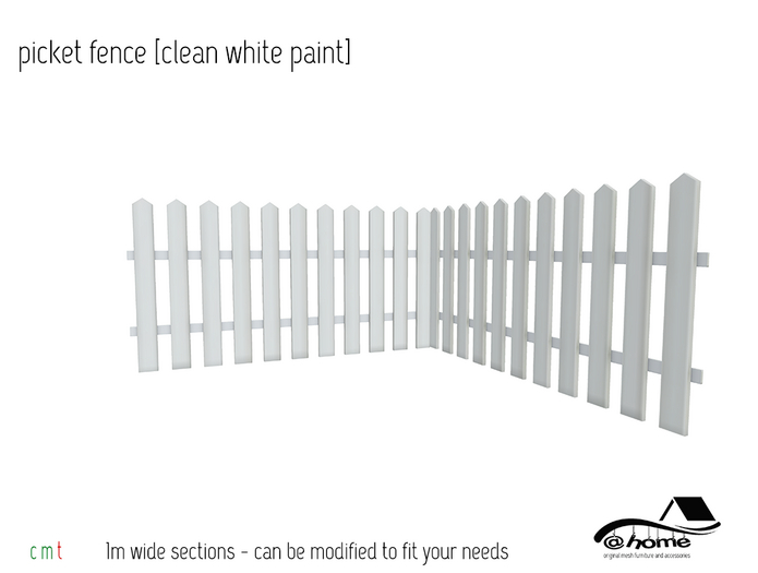 @home: picket fence [clean white paint] 