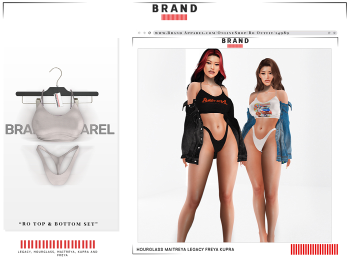 Brand Apparel - Ro Ribbed Set (White)