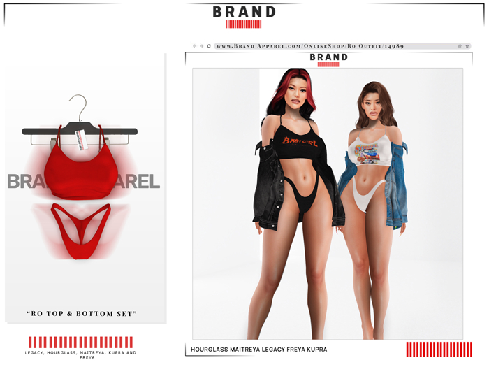Brand Apparel - Ro Ribbed Set (Red)