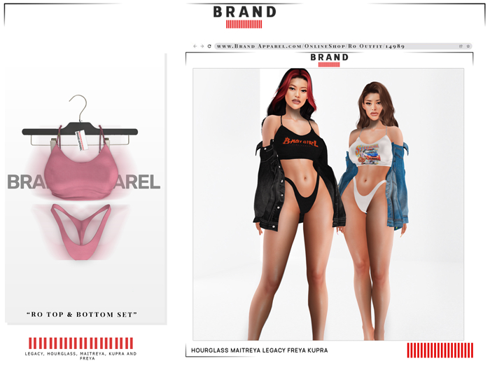 Brand Apparel - Ro Ribbed Set (Pink)