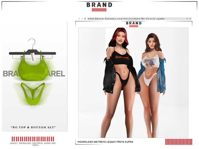 Brand Apparel - Ro Ribbed Set (Lime)