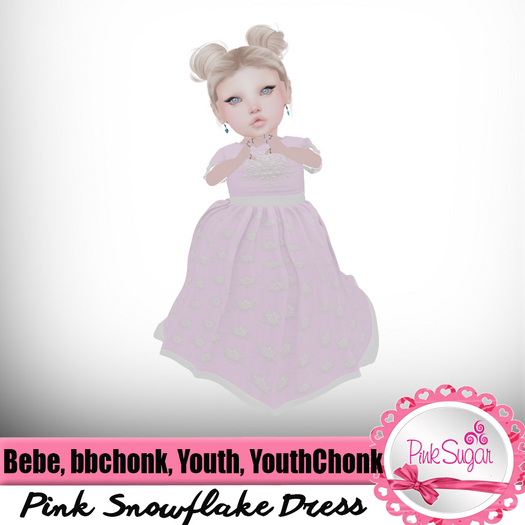 PS Snowflake Dress Pink BOXED