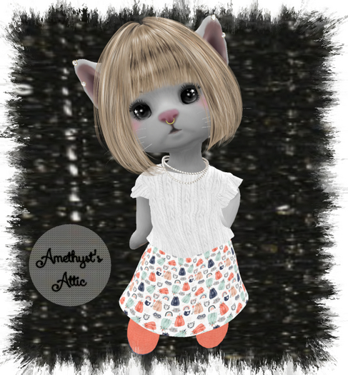 AA-Kitty Skirt Set-Dinkies