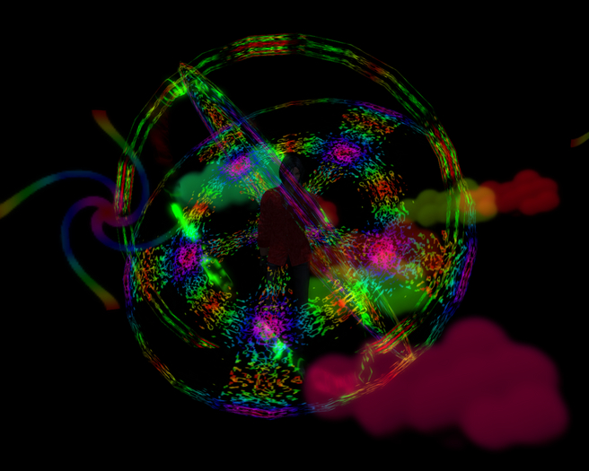 Rainbow Skies Particle Rings