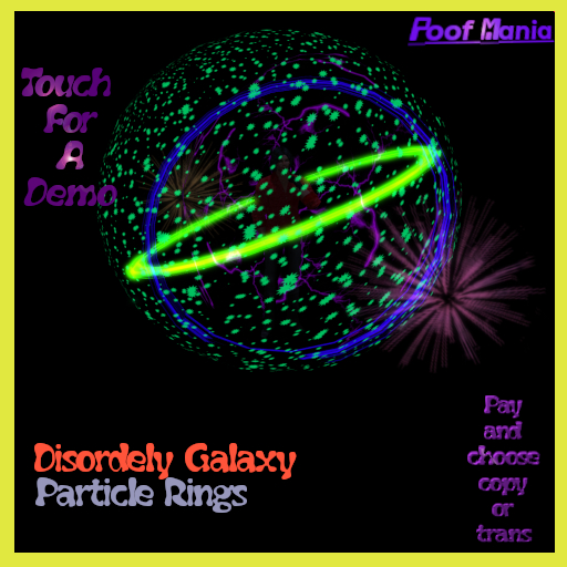 Disorderly Galaxy Particle Rings