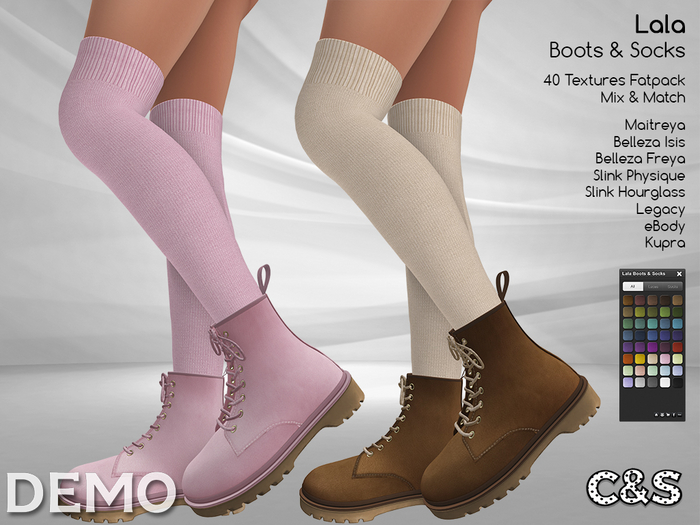 C&S Lala Boots & Socks Demo