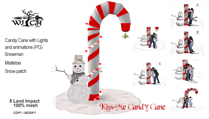 W&Co Kiss Me Cane