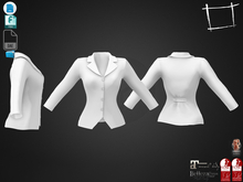 Dae Obj FBX For Female Closed Front Formal Jacket Maitreya, Slink (Physique,Hourglass), Belleza, Legacy