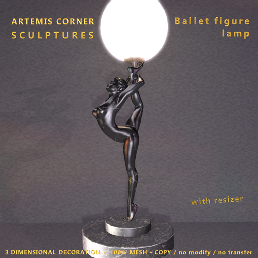 *AC* Ballet figure lamp